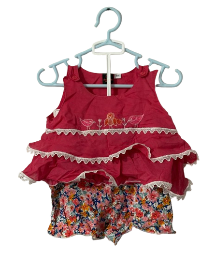 Cotton Romper Set