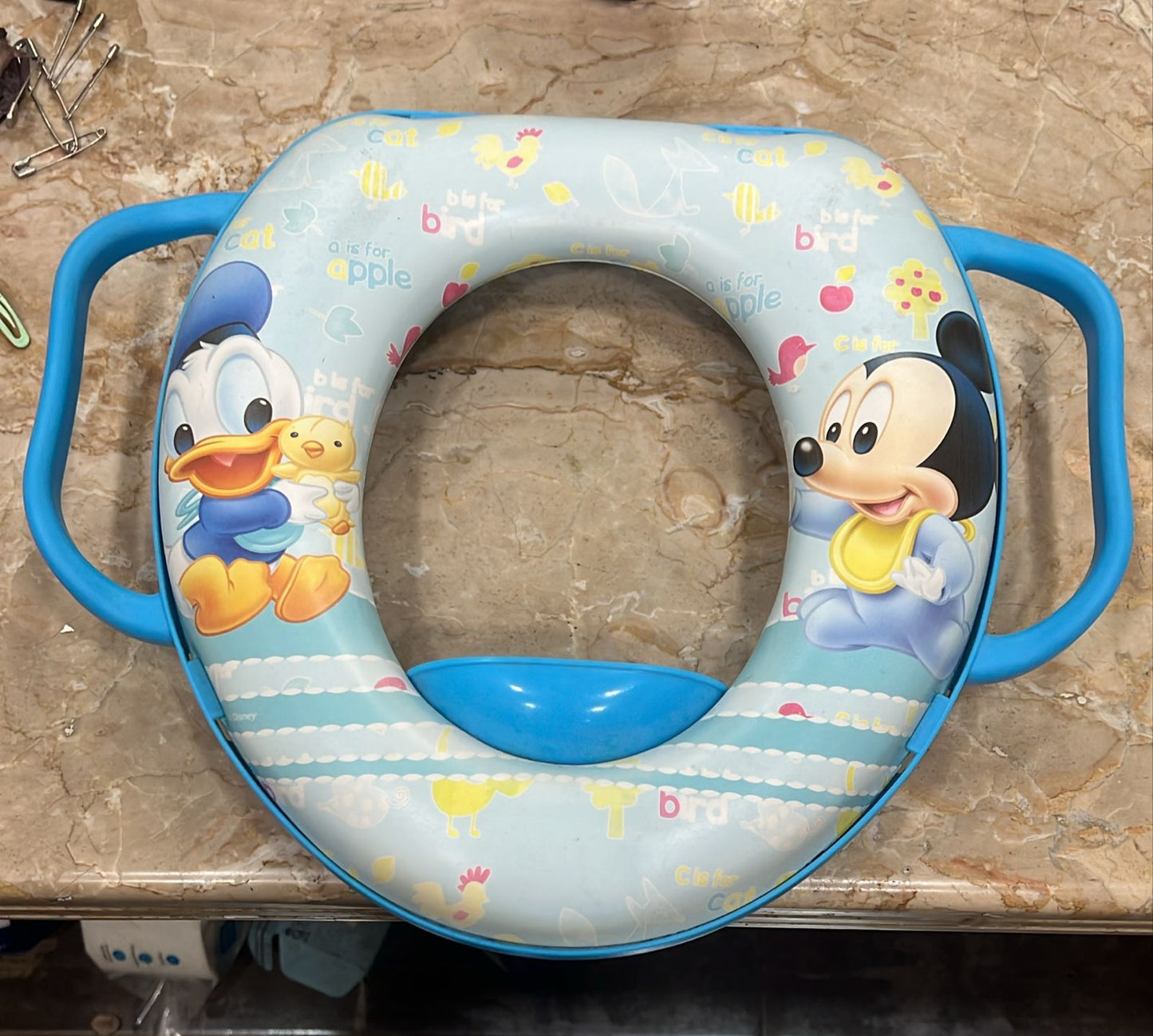 Stor Mini Wc with Handles Mickey Baby Pot Seat, Blue