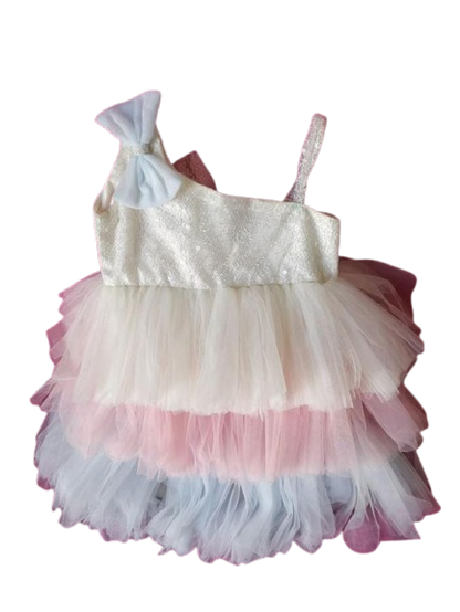 Knit & More Party Dress Frill Frock