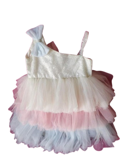 Knit & More Party Dress Frill Frock