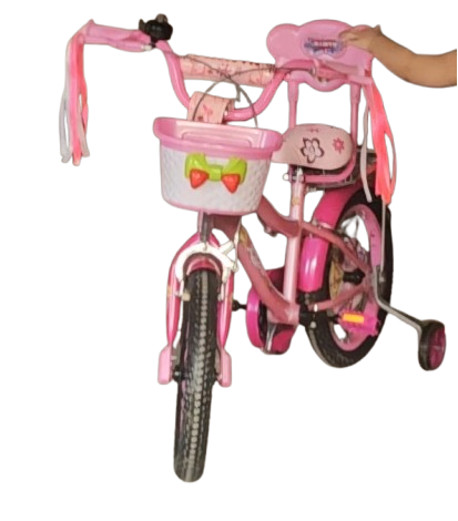 Tubeless Tyre Kids Bicycle with Paddles - Pink, Cycle