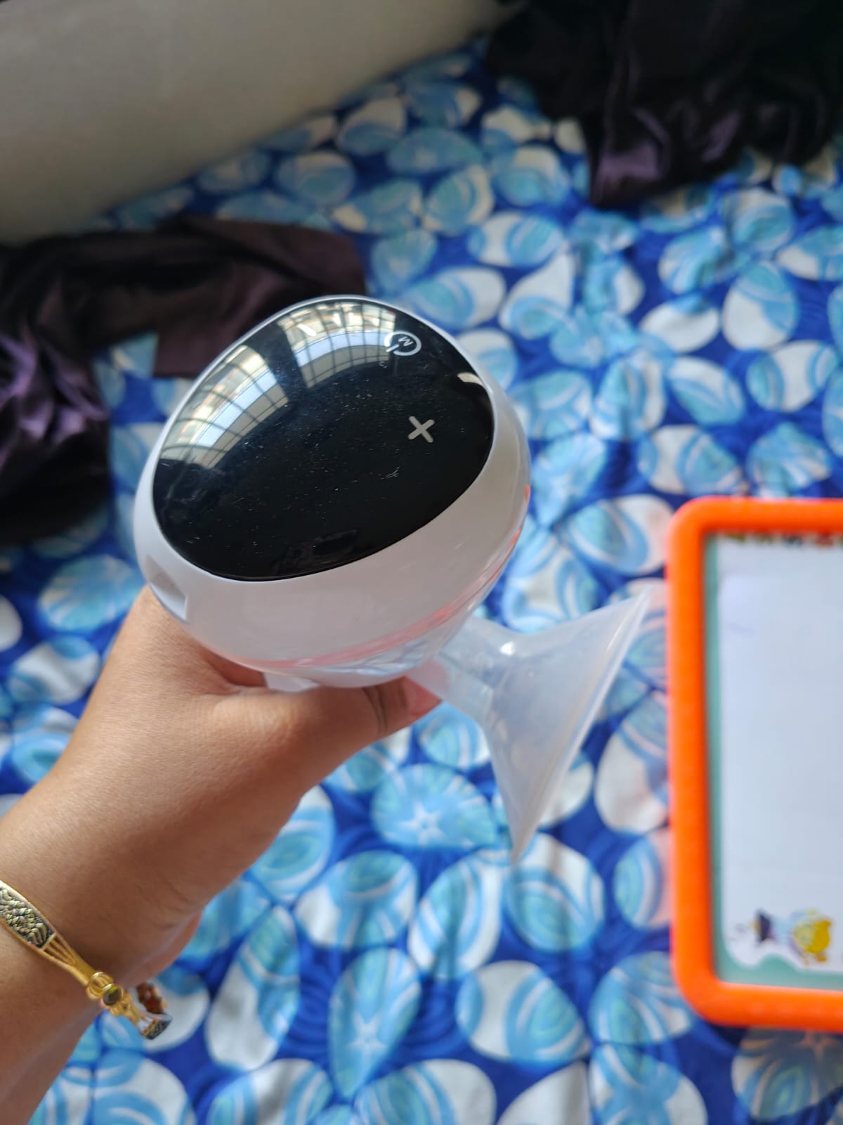Babyhug Electric Breast Pump White Pink| LED Display, Soft-Touch Control| 3 Modes & 9 Levels Each| Rechargeable & Portable| Silent & Discreet| Single Hand Operation