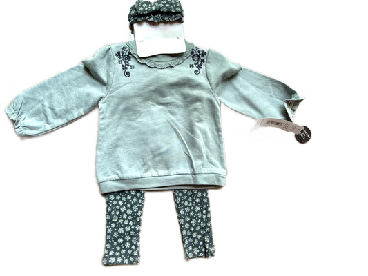 Brand New Floral full Top Pant Set for Baby Girl