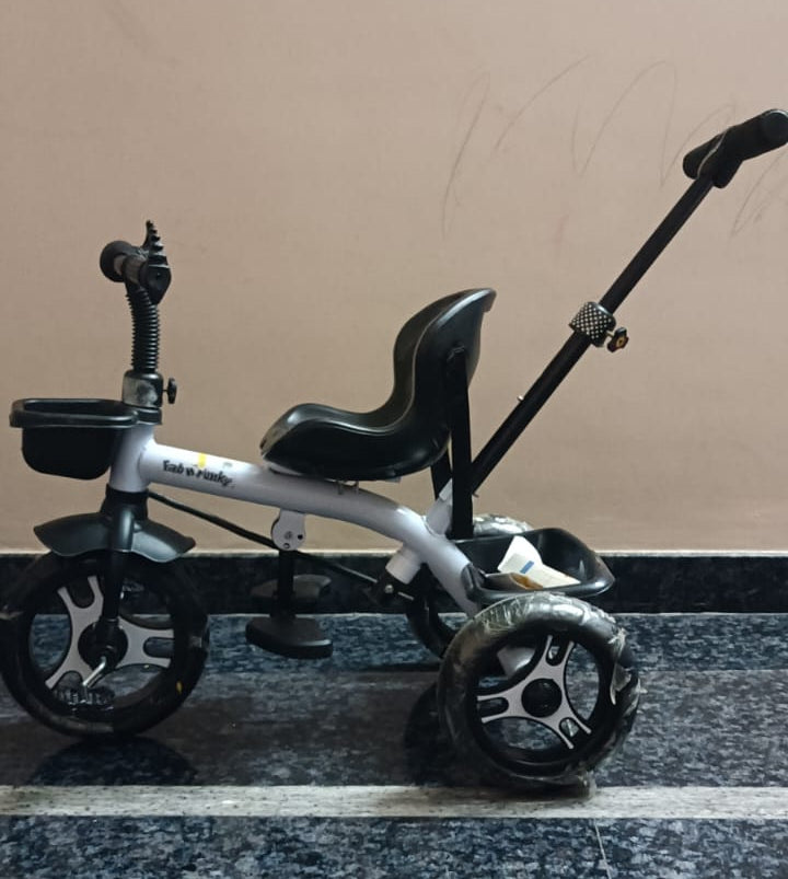 Plug Play Tricycle With Parental Push
