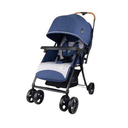 R for Rabbit Poppins Joy Stroller for Babies from 0 to 3 Years (Blue Grey)