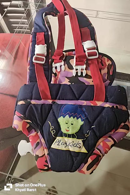 Baby Carrier Bag/Kangaroo Bag/Carry Sling/Adjustable/Hands Free 3 in 1 Baby with Safety Belt and Buckle Straps, for 3-16 Months (Red)