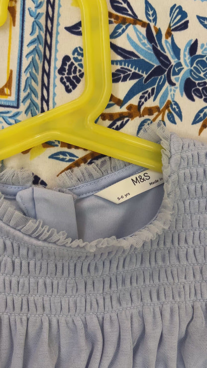 M&S Collection Flower Dress for Girls (5-6 Yrs)