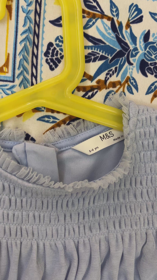 M&S Collection Flower Dress for Girls (5-6 Yrs)
