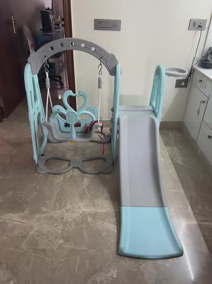 Baybee Twinkle 4 in 1 Swing and Slider Foldable Baby Garden Slide for Kids