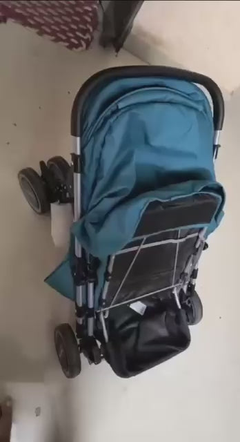 Babyhug 2 in 1 Rock and Roll Stroller Cum Rocker - Green