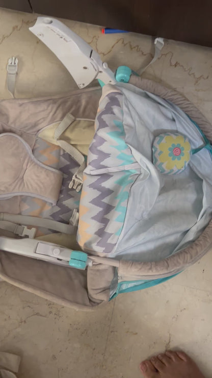 Infantso Baby Rocker & Bouncer for 0 to 2 Years, Portable Rocker for Newborn with Calming Vibrations & Hanging Toys