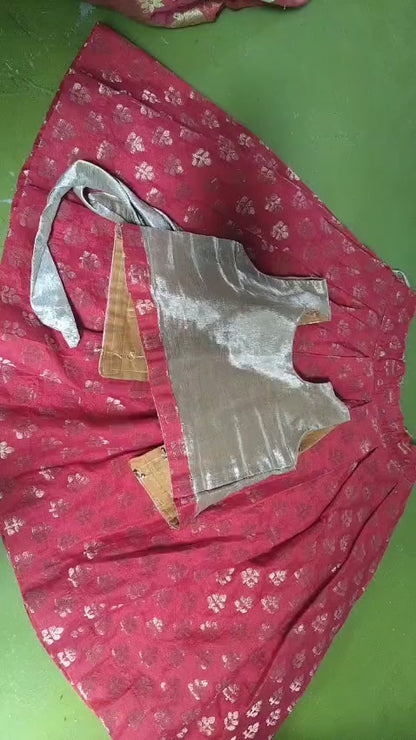 Silk Blouse & Skirt Indian Wear