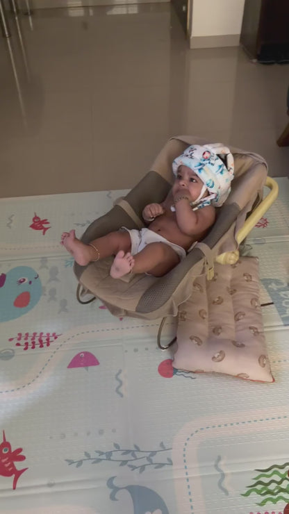 JoyRide Picaboo Baby Carry Cot, 12 in 1 Multi Purpose Kids Feeding Carry Cot, Infant Car Seat, Rocker for Infant Babies of 0 to 15 Months with Mosquito Net, Storage Box
