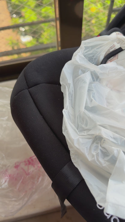 Babyhug Amber Ace Car Seat Cum Carry Cot With Mosquito Net with 1 Year Warranty - Yellow| Rocker & Feeding Chair| Adjustable Handle Position| Safety Harness| Removable Canopy & Mosquito Net| Soft Padded Cushion| Removable & Washable Seat Cover