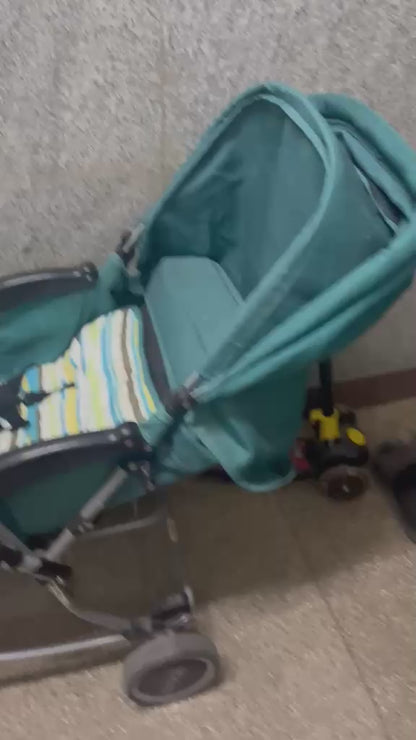Babyhug 2 in 1 Rock and Roll Stroller Cum Rocker - Green